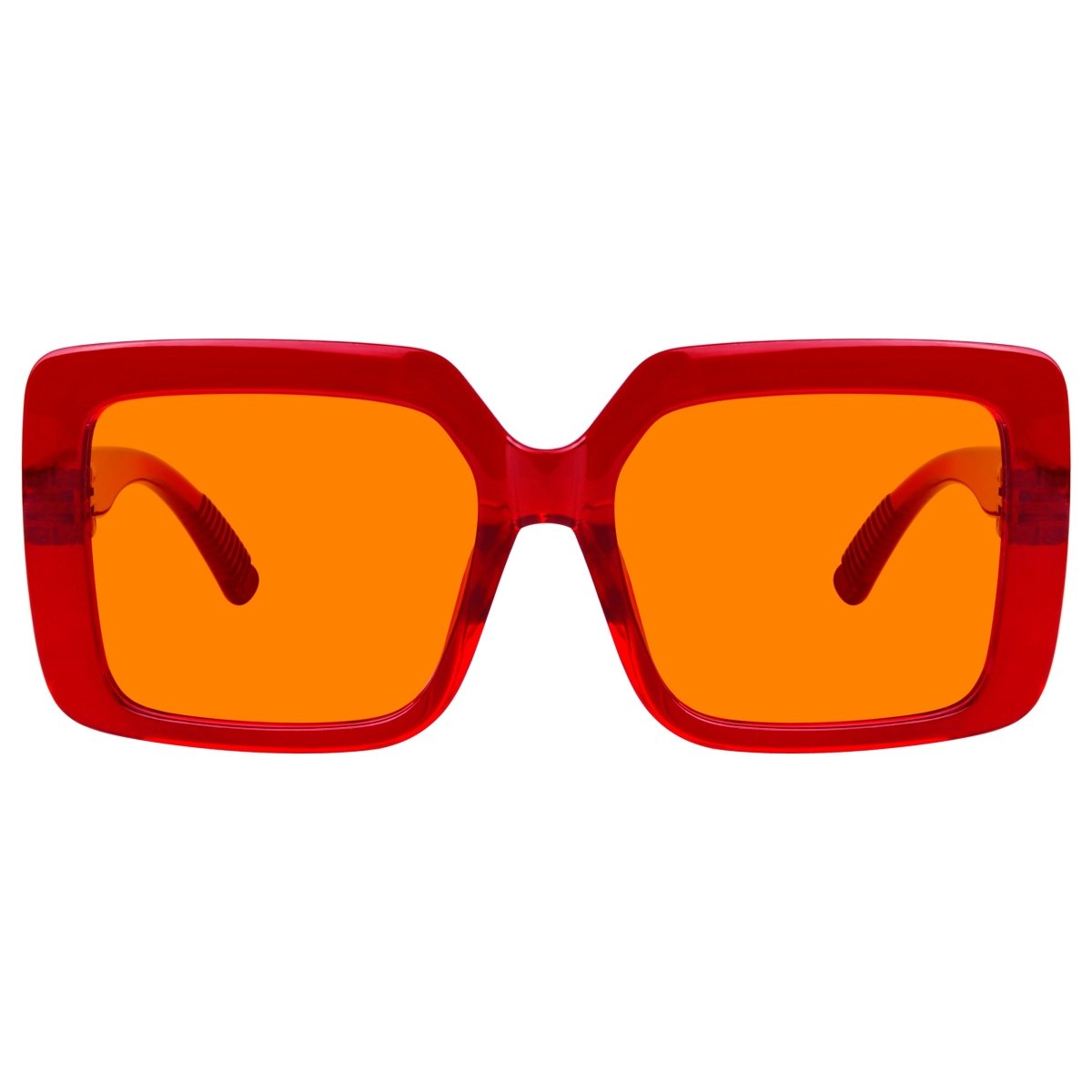 Oversized 100% Blue Blocking Glasses Orange Lens Metalless Screwless R2311 - B98eyekeeper.com