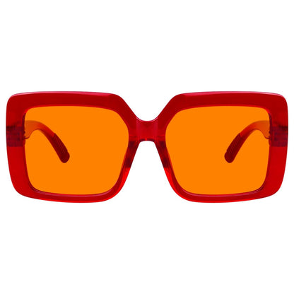 Oversized 100% Blue Blocking Glasses Orange Lens Metalless Screwless R2311 - B98eyekeeper.com