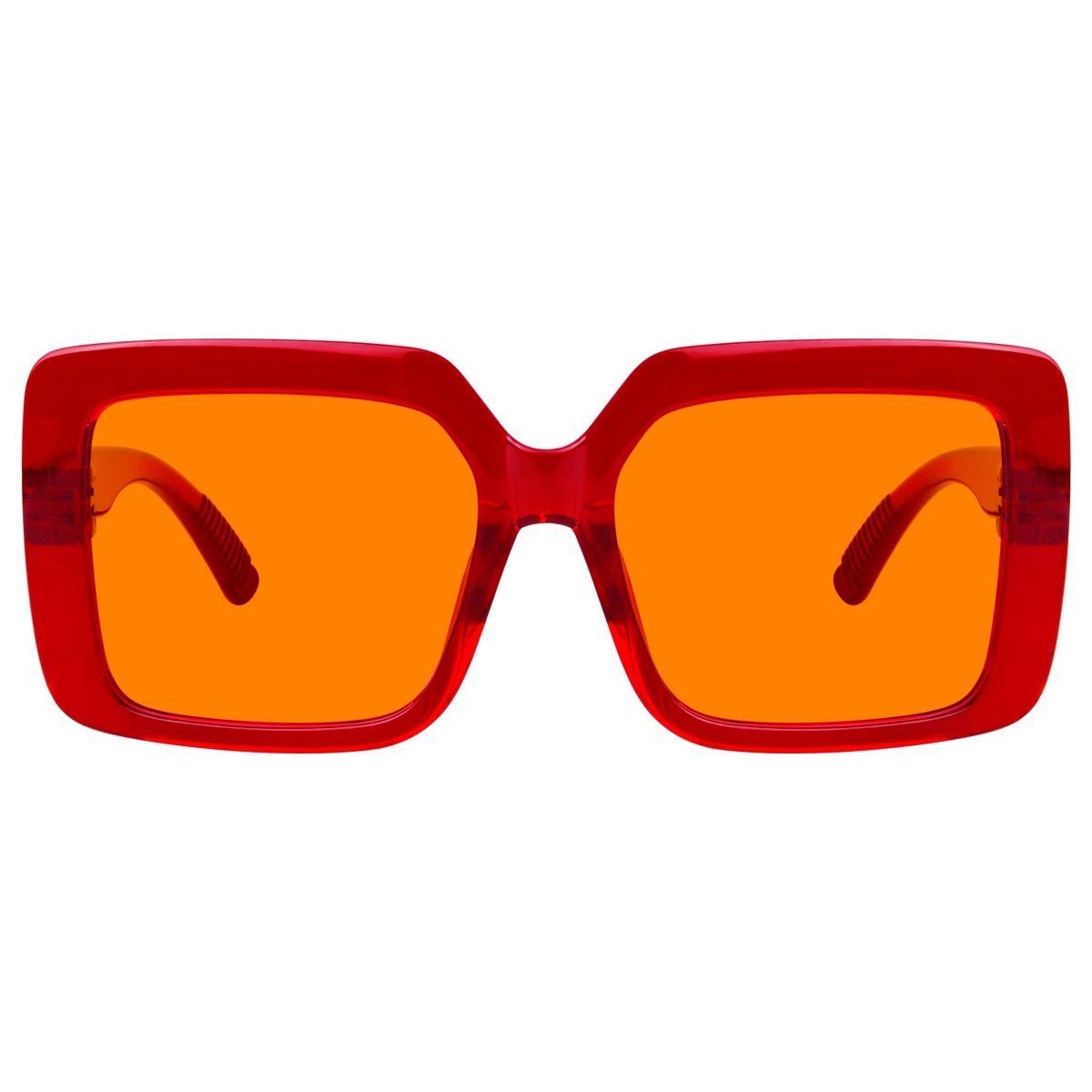 Oversized 100% Blue Blocking Glasses Orange Lens Metalless Screwless R2311 - B98eyekeeper.com