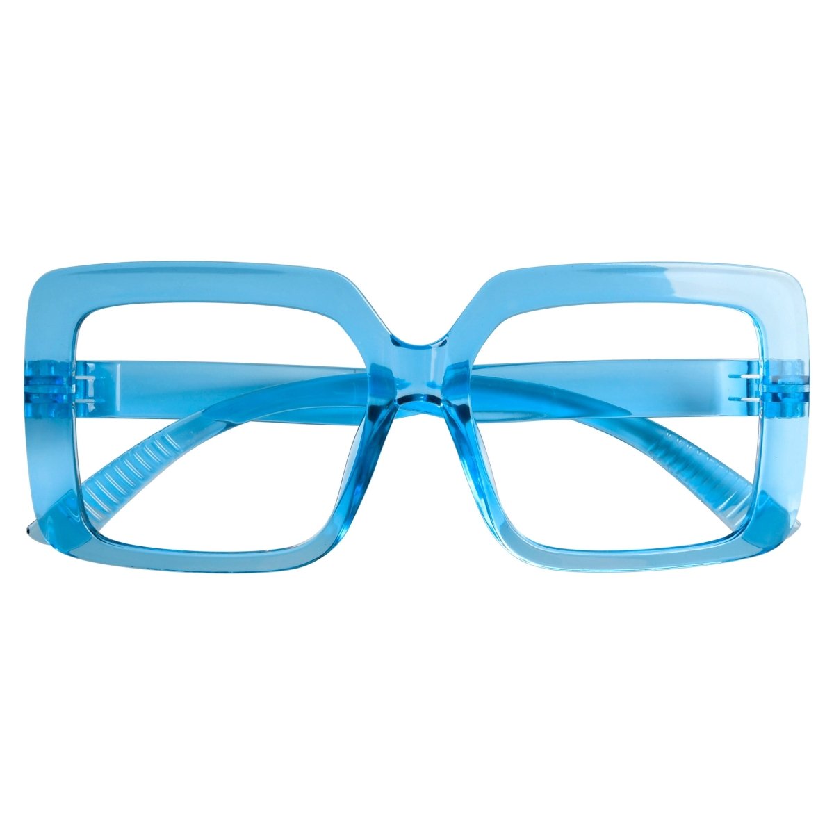 Oversized 30% Blue Light Blocking Glasses Metalless Screwless Glasses R2311 - B15eyekeeper.com