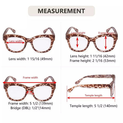 Oversized Retro Reading Glasses Thick Square Design Readers FH1555eyekeeper.com