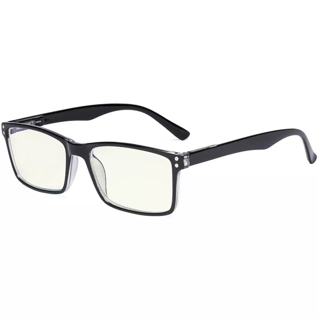 Rectangle Stylish Blue Light Filter Reading Glasses UVR802eyekeeper.com