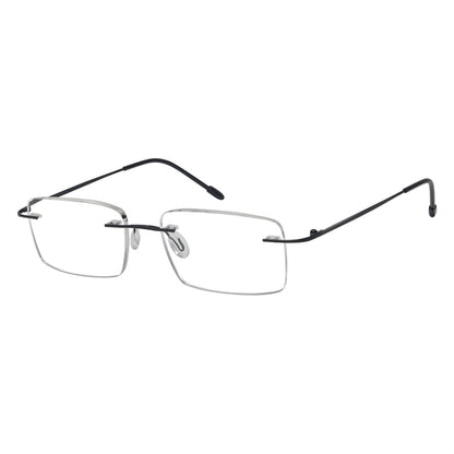 Rimless Spectacle Rectangle Reading Glasses RWK9904eyekeeper.com