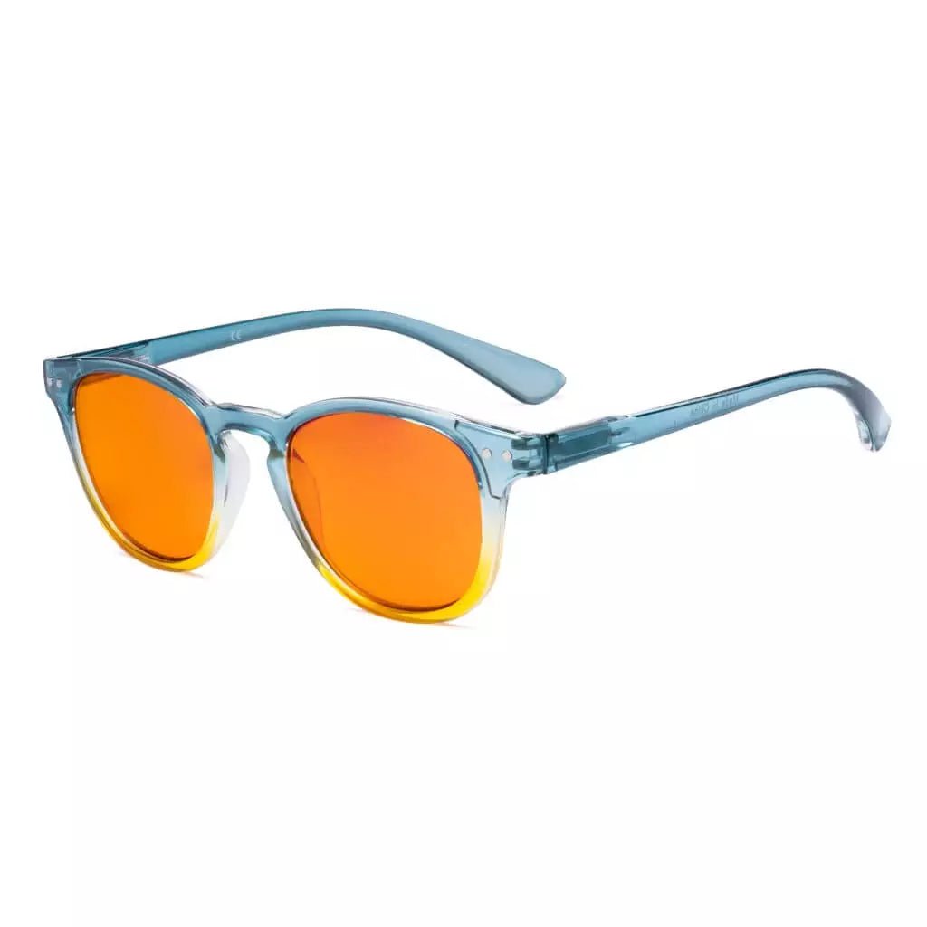 Stylish Classic Two Tone Blue Light Blocking Reading Glasses DS144eyekeeper.com