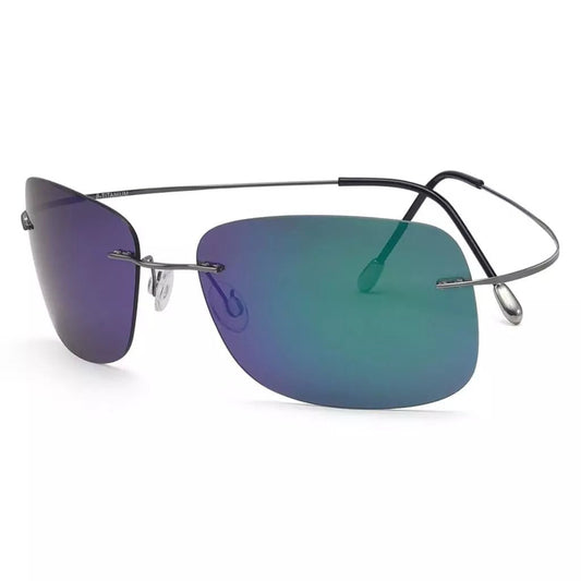 Stylish Rimless Titanium Frame Polarized Sunglasses S1503eyekeeper.com