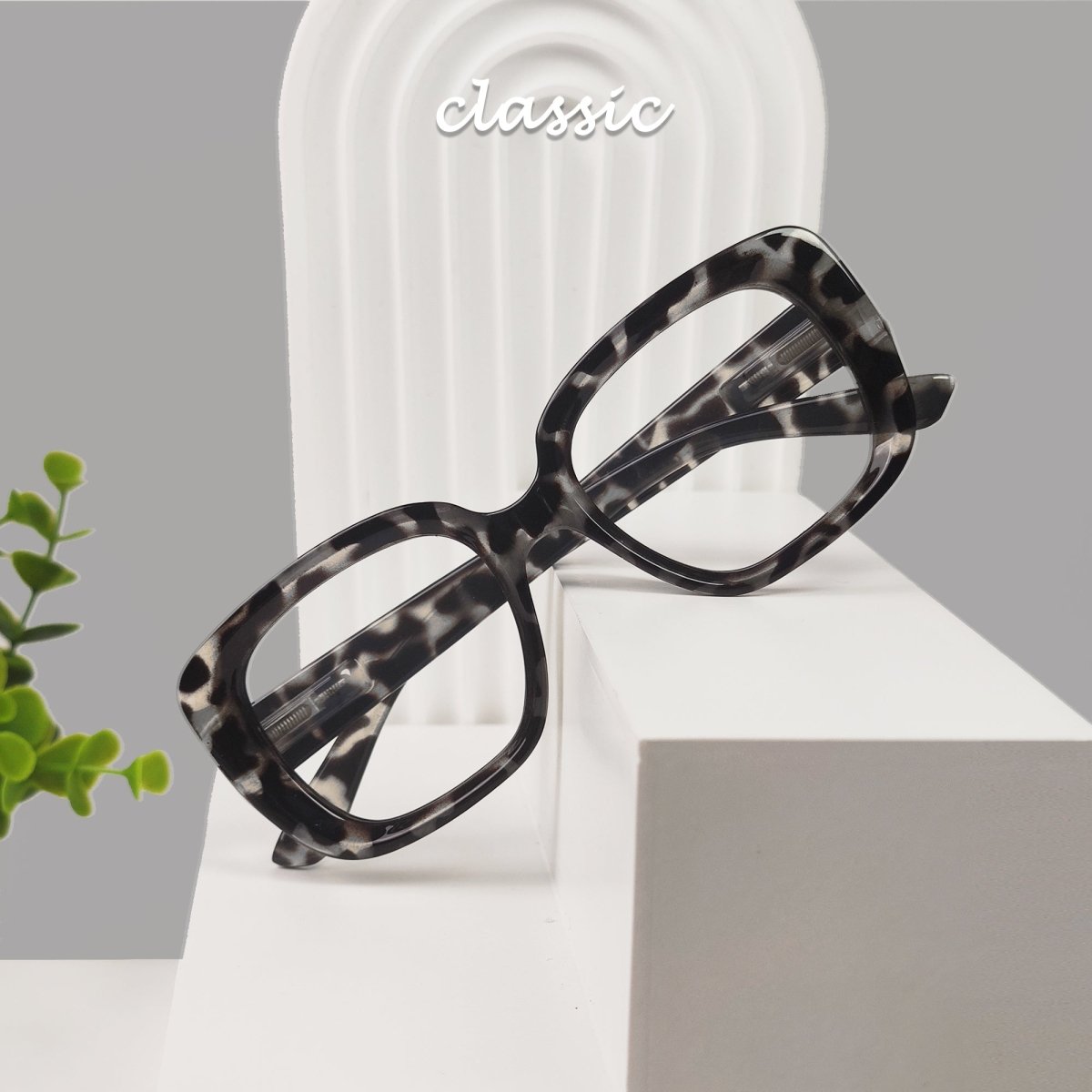 Stylish Thicker Reading Glasses Square Readers R2035eyekeeper.com