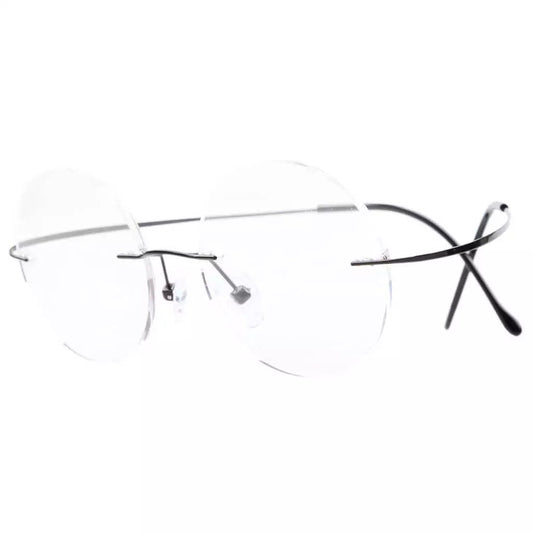 Titanium Frame Rimless Fashion Round Eyewear R15028eyekeeper.com