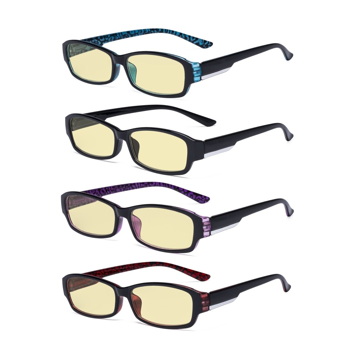 4 Pack Narrow Blue Light Blocking Readers Women TM9105eyekeeper.com