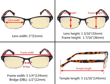 Blue Light Blocking Eyeglasses Dimension