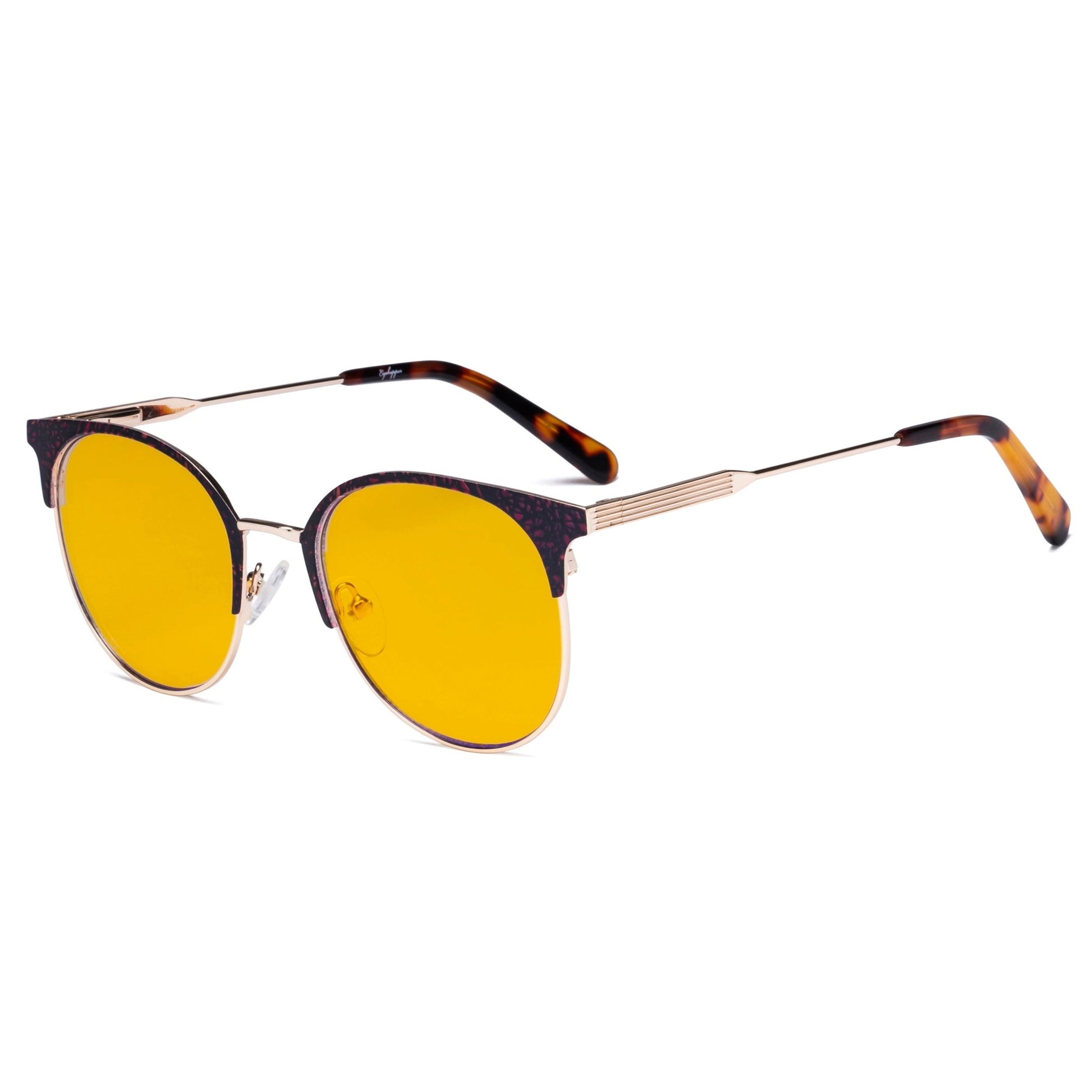 Blue Light Blocking Eyeglasses Gold/Tortoise LX19001-BB90