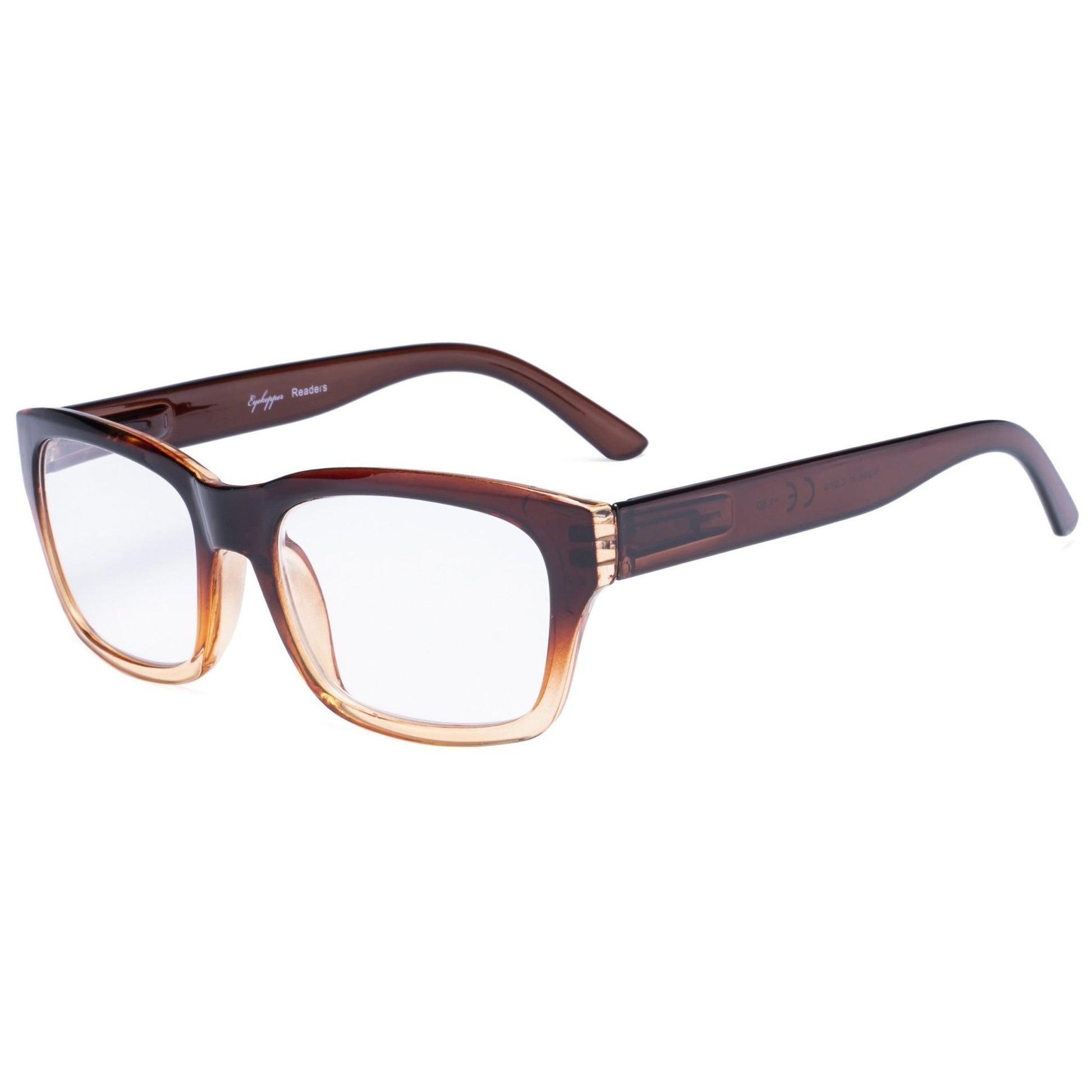 Spring Hinges Large Square Frame Reading Glasses R045